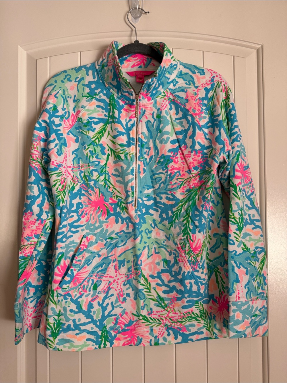 Lilly Pulitzer Coral Reef Half-Zip Popover